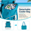 Tvåpack – strandstolar, vikbara campingstolar med justerbar rygg och nackstöd