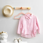 Kinderbekleidungsbügel - Velvet - Anti -Slip - Rosé Gold - 50 Set von 50