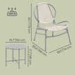 3-Piece Patio Bistro Furniture Set - PE and Steel