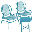 3-Piece Patio Bistro Furniture Set - PE and Steel