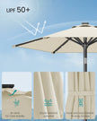 Garden Parasol Umbrella - Steel Frame and Polyester