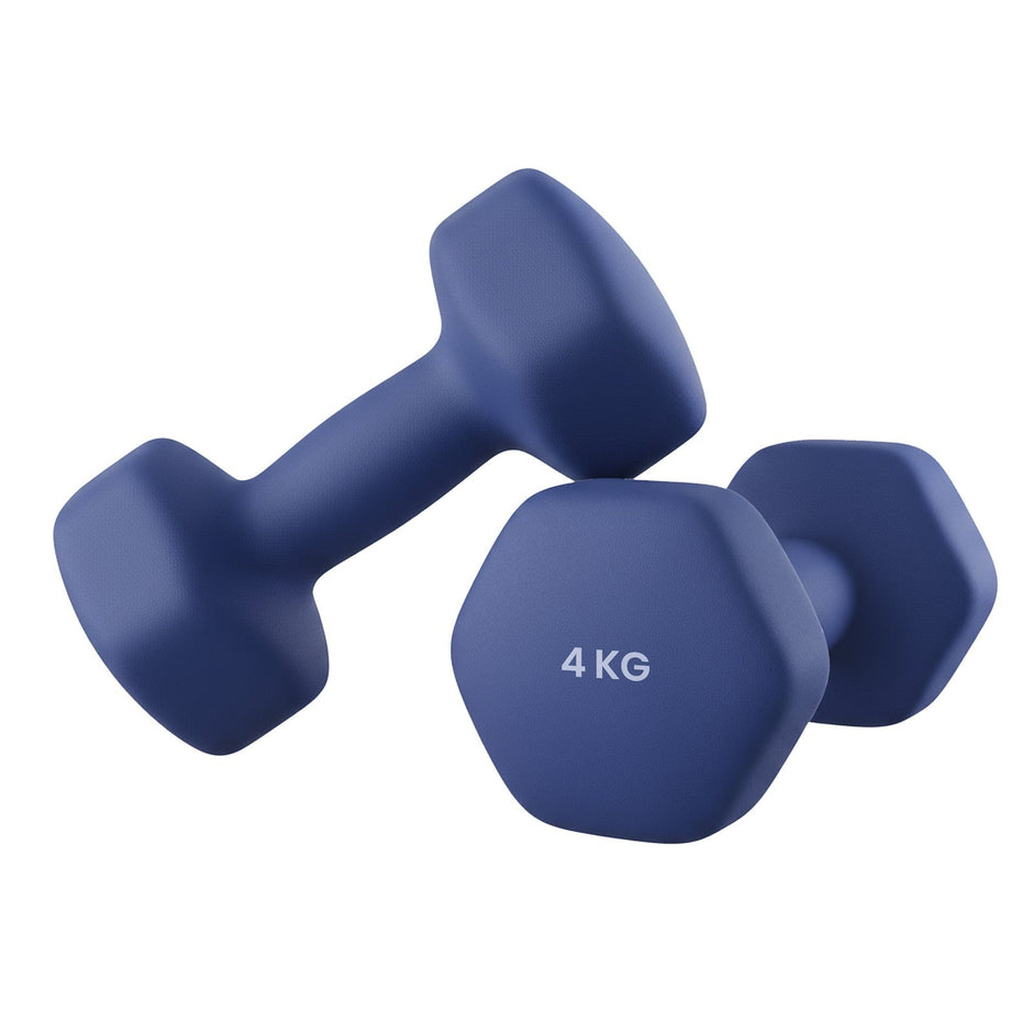 Set of 2 Dumbbells - Cast Iron and Neoprene Coating