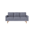 Sofa - 3 -seerer Wohnzimmerbank - Aktualisiert - 182 x 80,5 x 84 cm - Grau