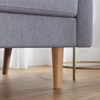 Sofa - 3 -seerer Wohnzimmerbank - Aktualisiert - 182 x 80,5 x 84 cm - Grau