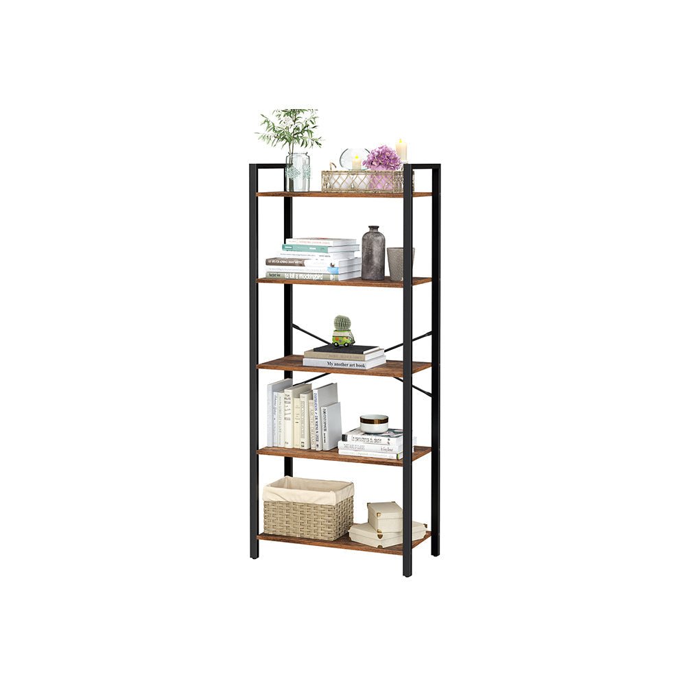 Bücherregal - Industrial Storage - Brown/Schwarz