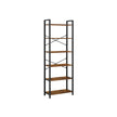 Wohnzimmerschrank - Buchregal - mit 6 Levels - Metallrahmen - Brown