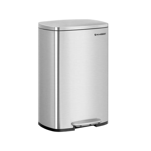 Müllbehälter - Pedalbehälter - 50 l - Edelstahl - Softclose - luftdicht - Kunststoff -Innenschaufel
