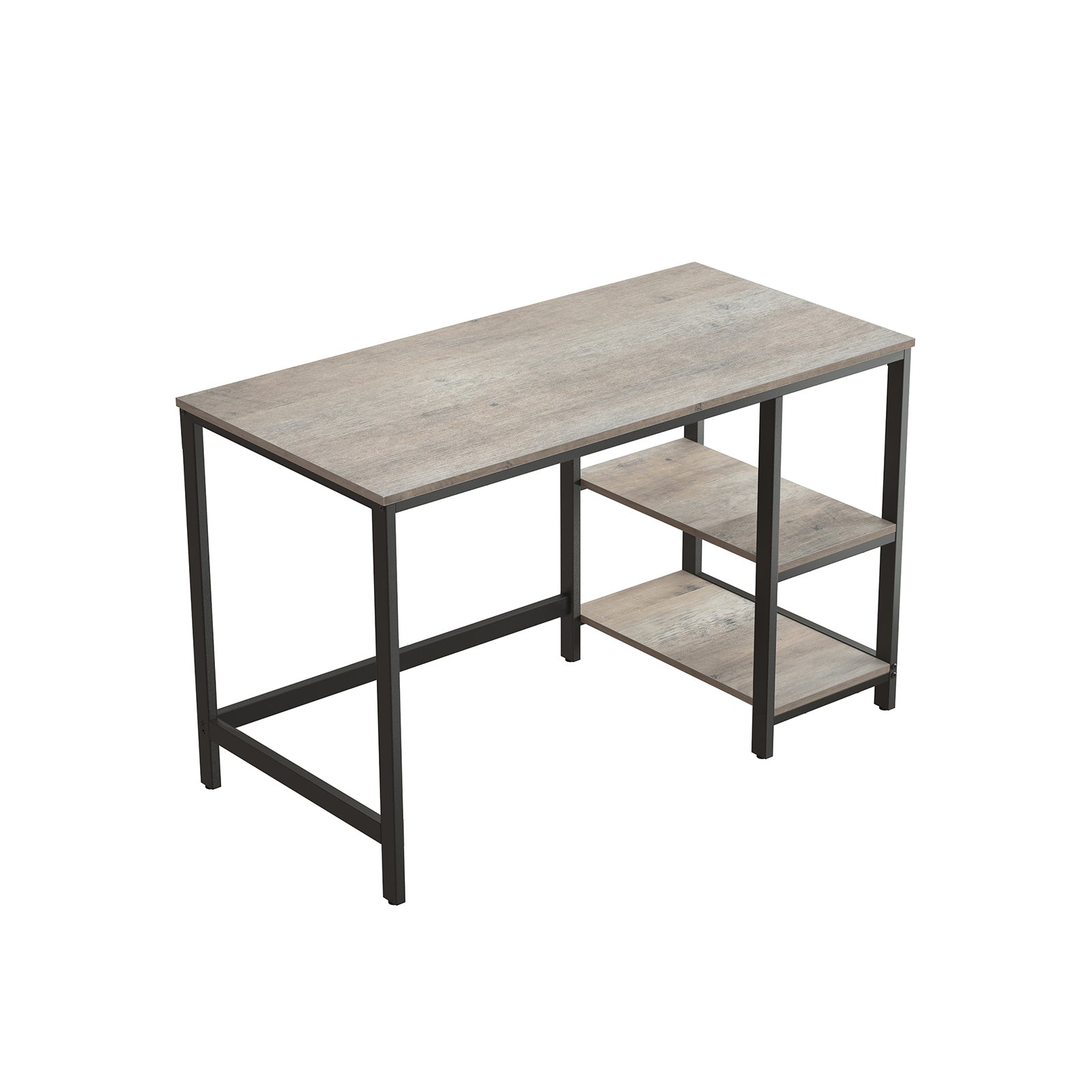 Schreibtisch - PC -Tisch mit 2 Regalen - links oder rechts montierbar - 120 x 60 x 75 cm