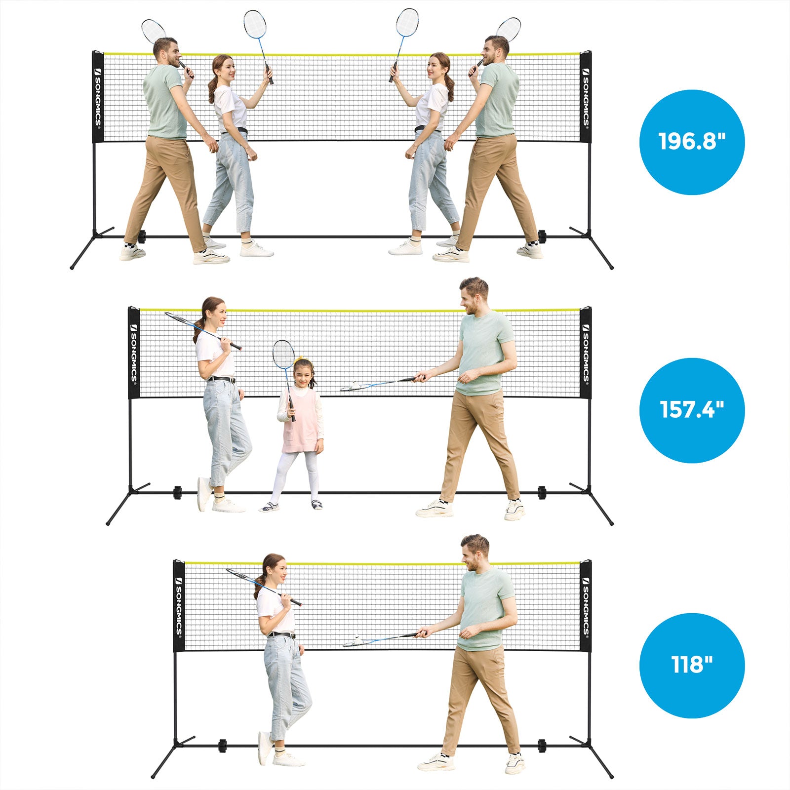 Badmintonnet - Black & Geel