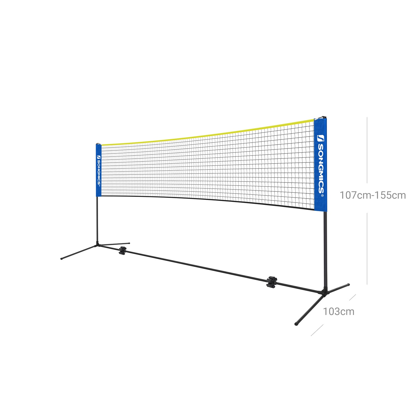 Badmintonnet - 5 m - Blau & Gelb