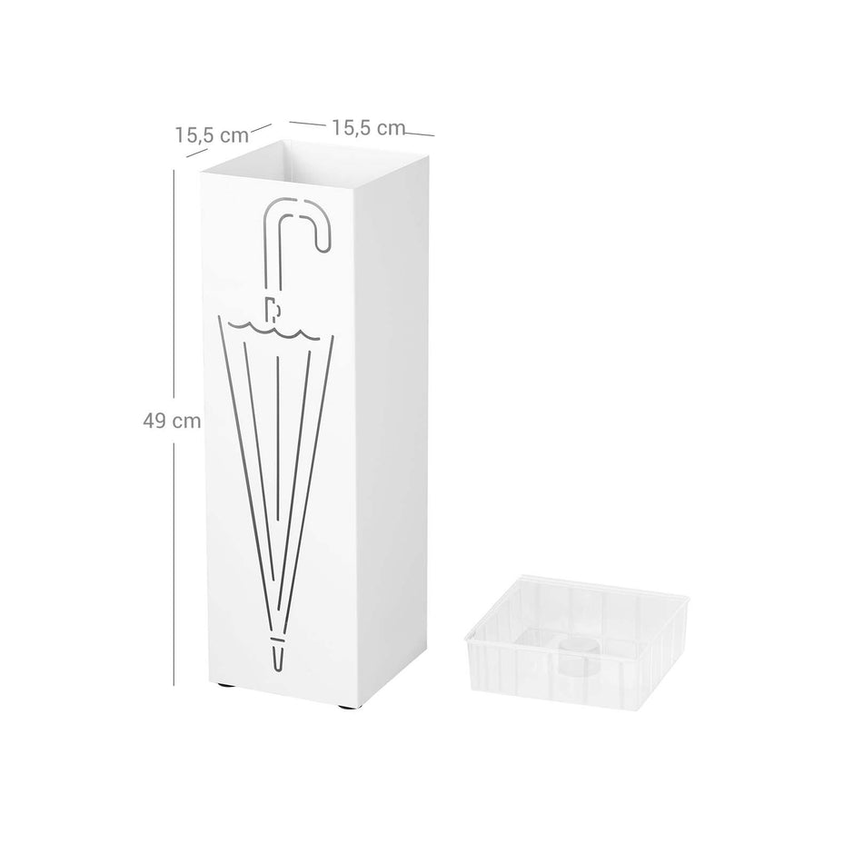 Regenschirm zurück - schönes Design - Weiß