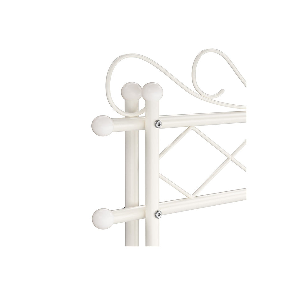 Bekleidungsregal - Vintage -Stil - mit Schuhregal - Weiß