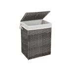 Wäschereikorb - Polyrotaner - 90 l - Brown