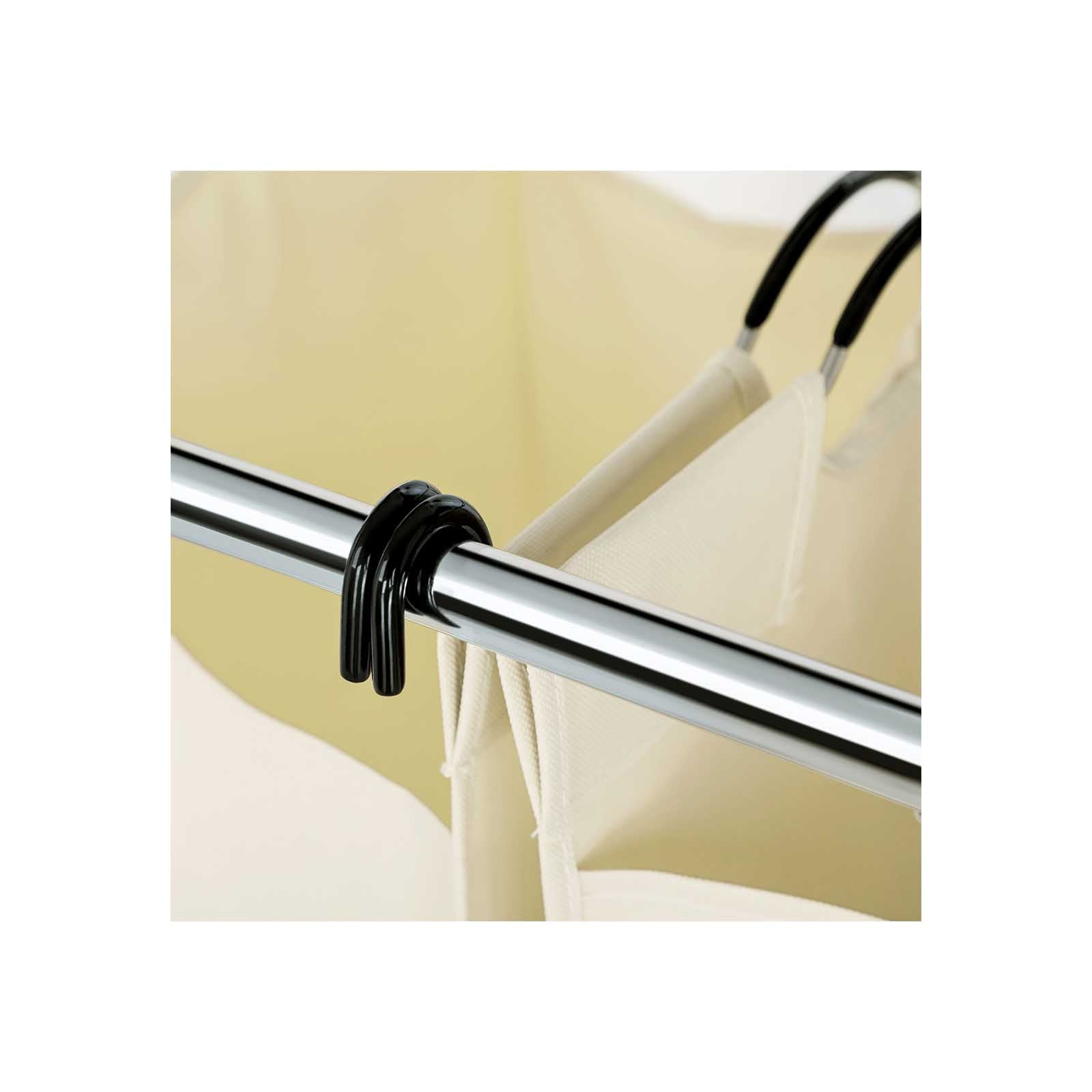 Waschkorb - Waschmaschine - 3 Kurse - Abnehmbare Taschen - Beige