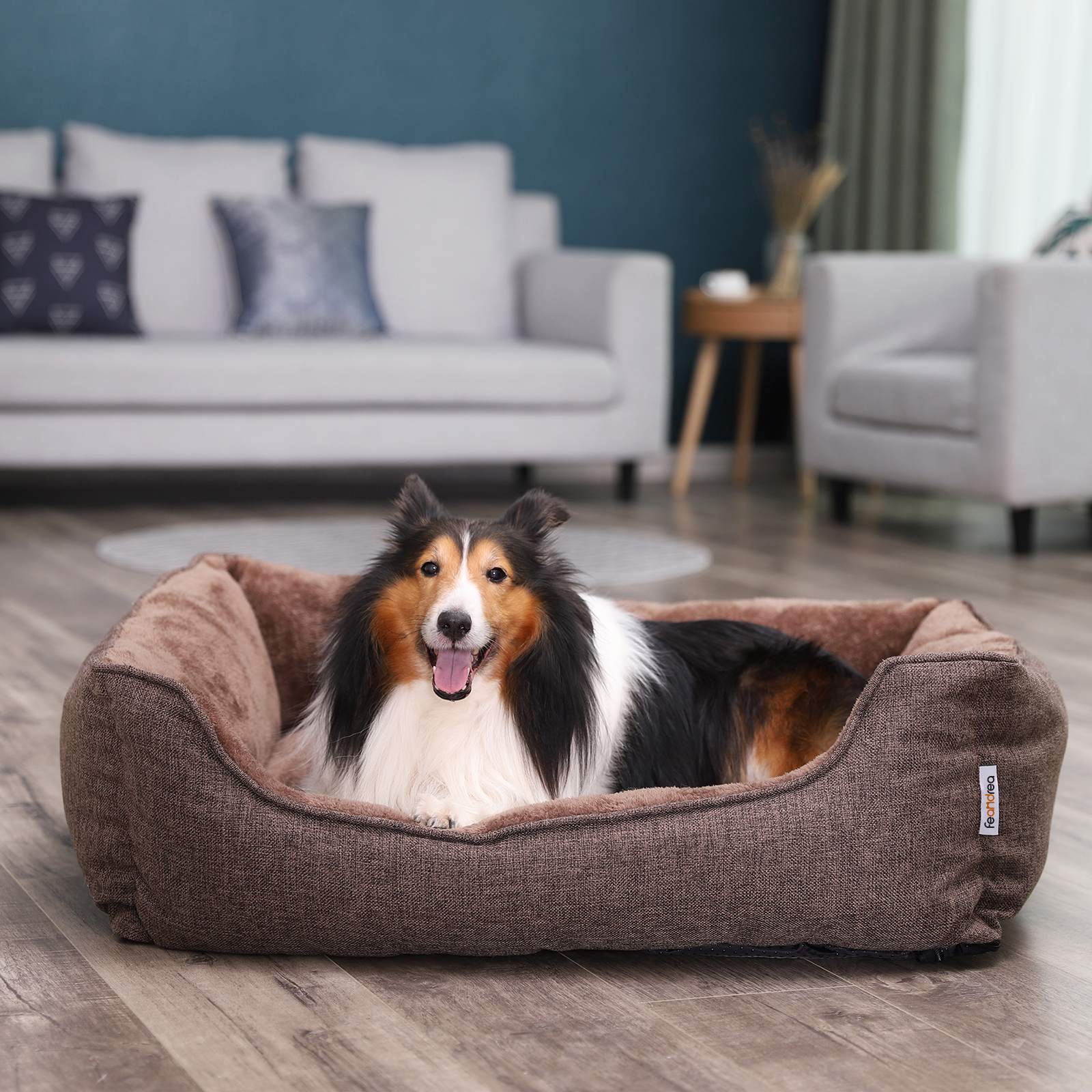 Hundkorb - Waschbar - 110 cm - braun