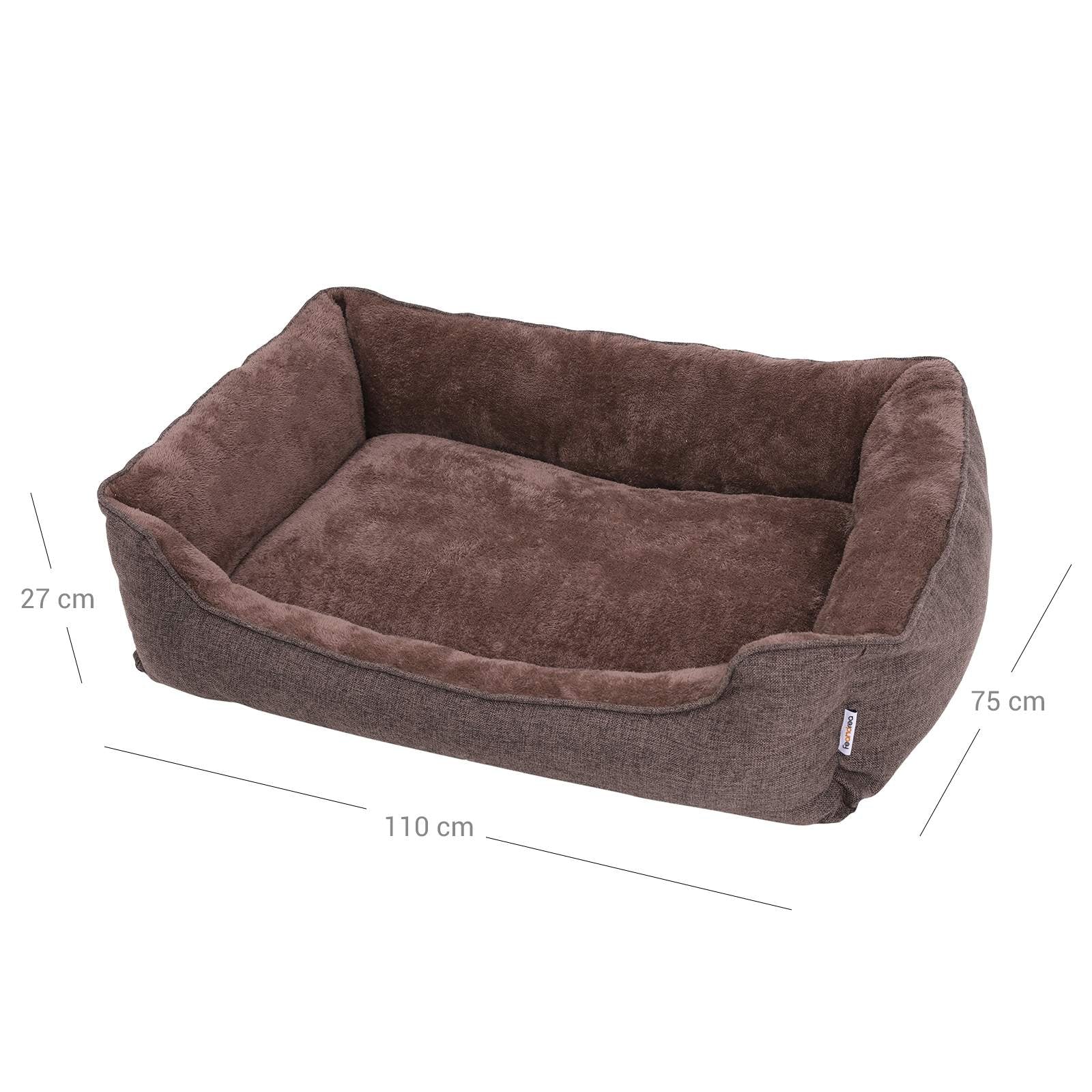 Hundkorb - Waschbar - 110 cm - braun