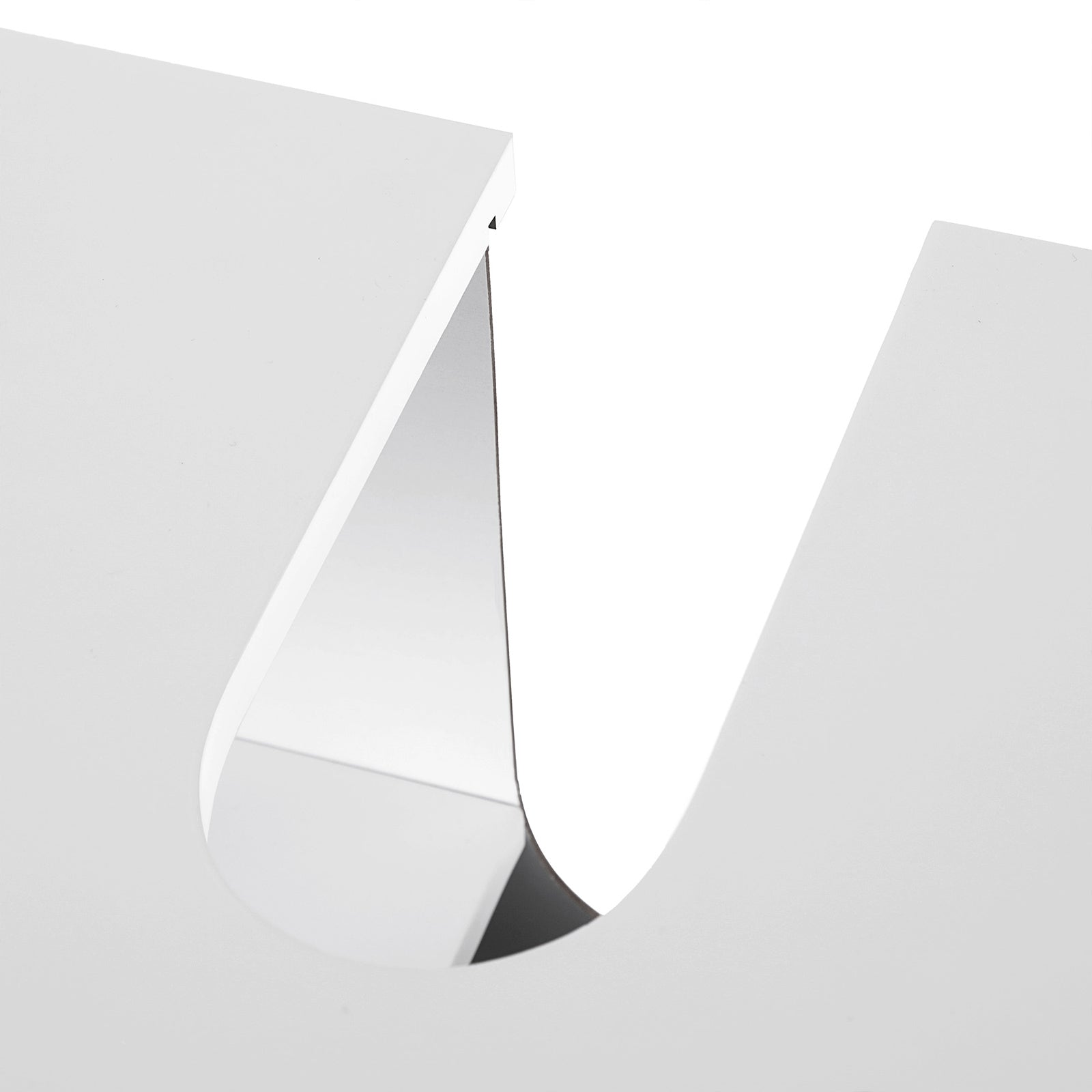 Waschbecken im Unterweg - mit Lattentüren - 2 Fächer - Weiß