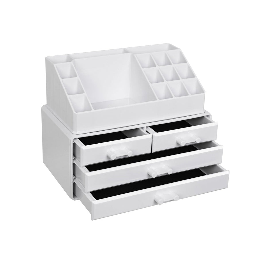 Make-up Organizer-Make-up-Zubehör-weiß