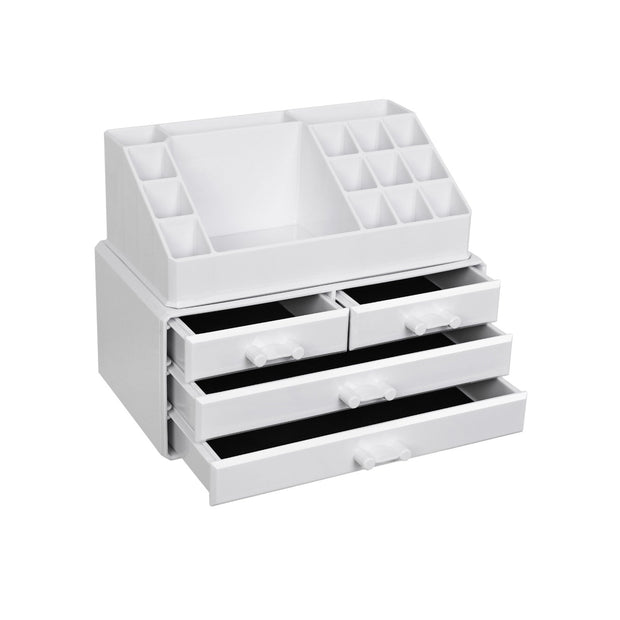 Make-up Organizer-Make-up-Zubehör-weiß