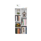 Bücherregal - Stehschrank - Aufbewahrungsschrank mit 7 offenen Fächern - Weiß