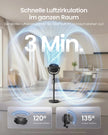 Ventilator - 23,8 x 35,4 x 111,7 cm - stille werking (20 dB) - inktzwart - 5,1 kg