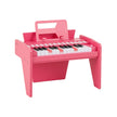 Tangent – Keyboard Barn Mini Digitalt Piano Träleksak med Inställbar Hastighet – 25 – Rosa