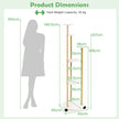 nivåers – växtställ med LED belysning och hjul Blomställning Växthylla + – 6 – Vit