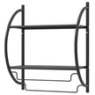 Handdukshängare – Badrum Metall – 45 x 25,5 x 55 cm – Svart