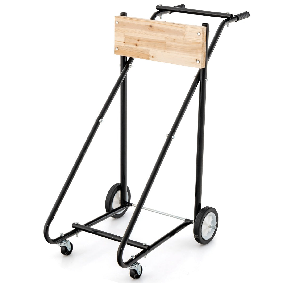 Utombordsstativ – på hjul med lastkapacitet Robust motortransportvagn – 150 kg – Svart