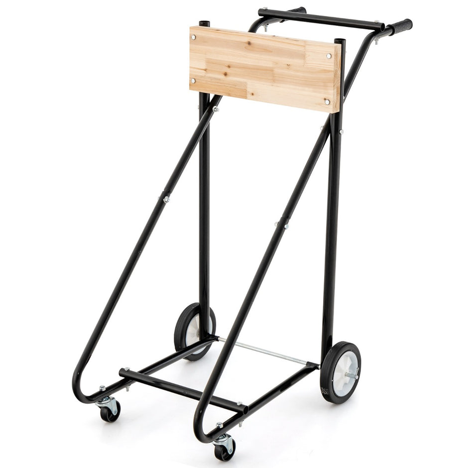 Utombordsstativ – på hjul med lastkapacitet Robust motortransportvagn – 150 kg – Svart