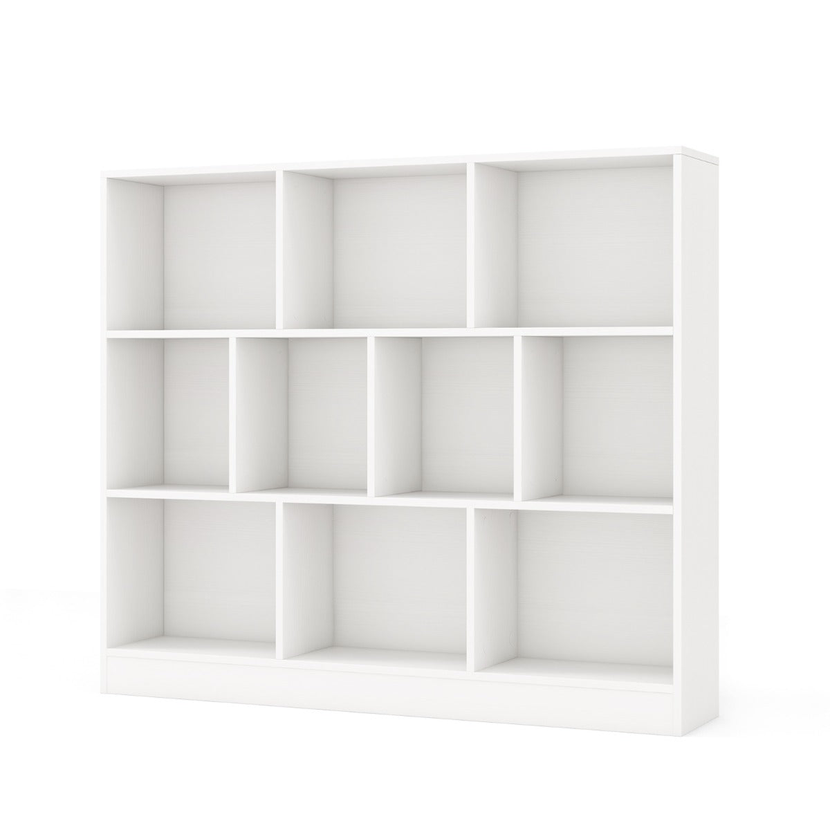 vånings – bokhylla med fack Ståhylla Kubhylla Kontorshylla – 3 10 120 x 24 x 104 cm – Vit