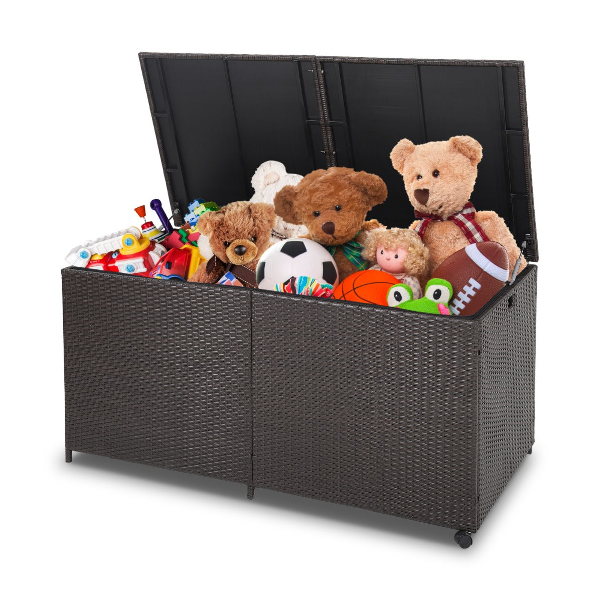 Förvaringslåda – med kapacitet – 662 L 150 x 77 x 73 cm – Brun