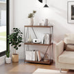 vånings – stående hylla med metallram Industriell Förvaringsställ – 3 60 x 29,5 x 85,5 cm – Brun
