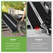 Rullstolsramp – Bärbar och halkskyddad hopfällbar upp till lastkapacitet aluminium – 272 kg 122 x 74 cm – Svart