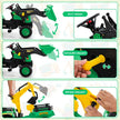 i – åkgrävmaskin för barn bulldozer med hjul – 3 1 6 178 x 42 x 60 cm – Grön