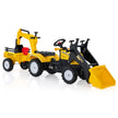 i – åkgrävmaskin för barn bulldozer med hjul – 3 1 6 178 x 42 x 60 cm – Gul