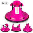 6V – Kids Bumper Car graders rotation med musik och färgglada LED lampor – 360 – Rosa