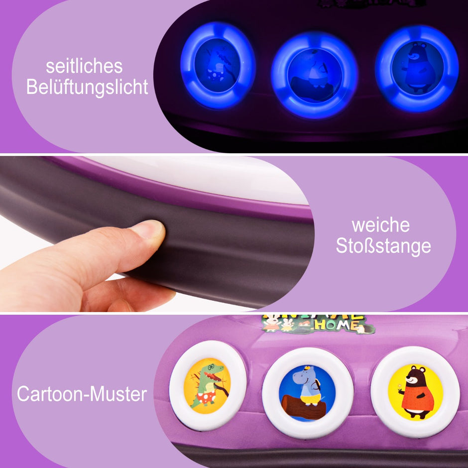 12V – Kids Bumper Car graders rotation med musik och ljus fjärrkontroll – 360 – Lila