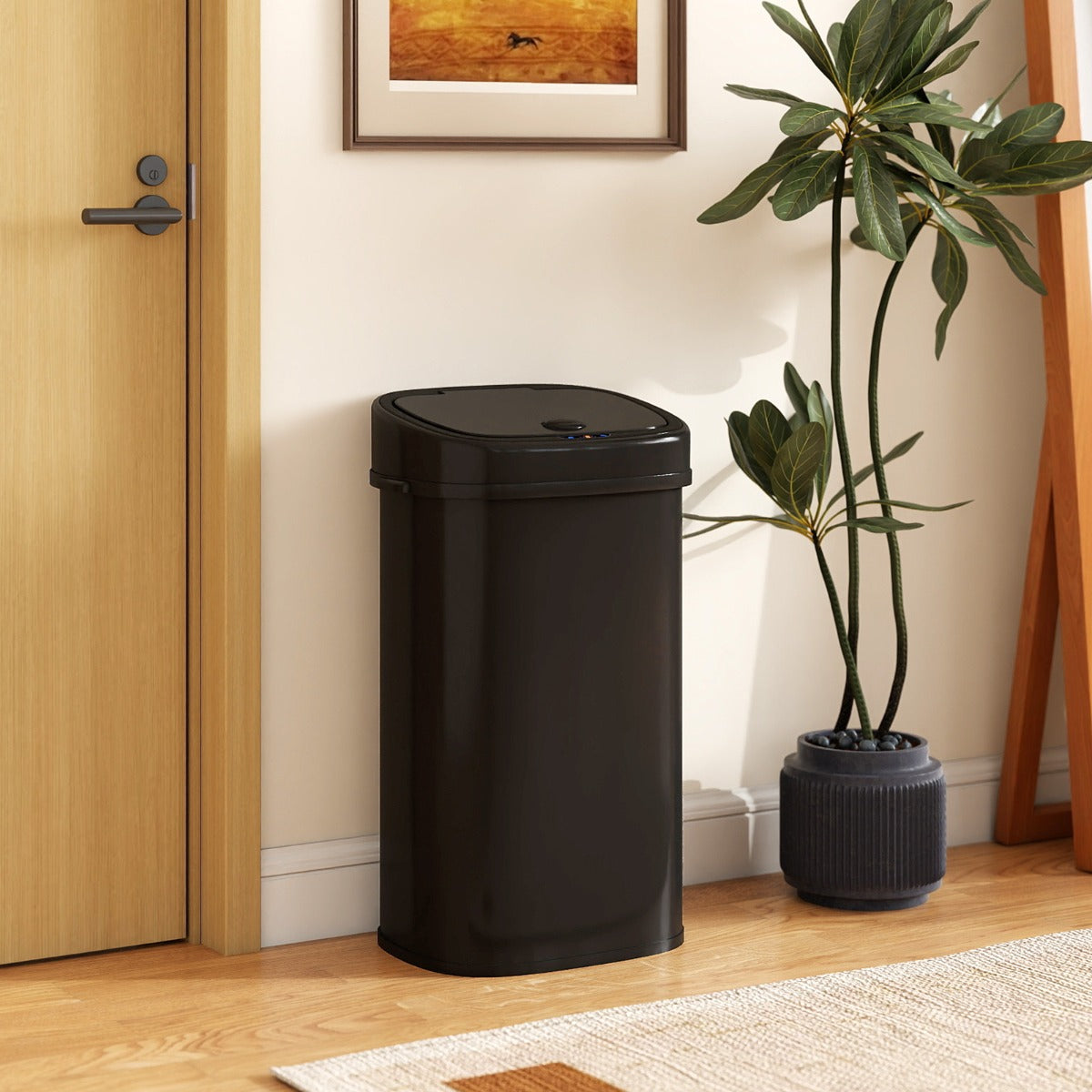 Automatisk – Soptunna med Sensor och Dual Zon Smart Sopkärl – 58 L – Svart
