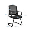 Mesh – kontorsstol med ryggstöd upp till lastkapacitet – 136 kg 60 x 54,5 x 94 cm – Svart