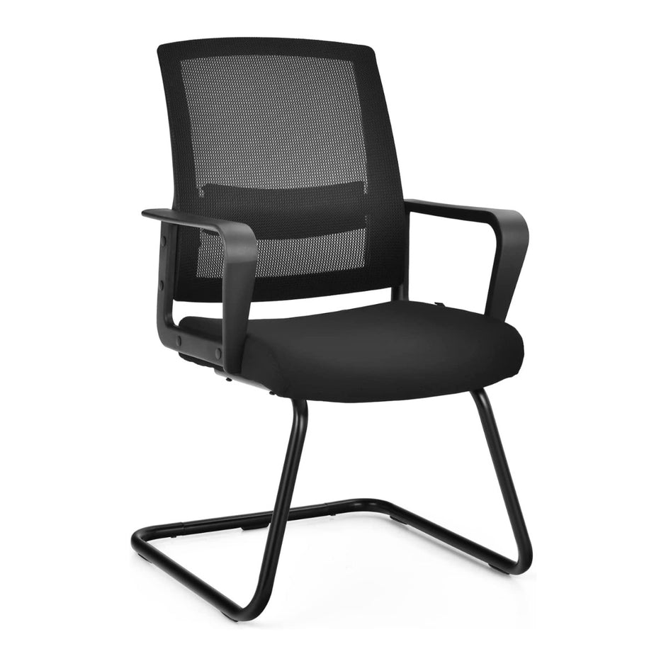 Mesh – kontorsstol med ryggstöd upp till lastkapacitet – 136 kg 60 x 54,5 x 94 cm – Svart