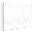 Spegelskåp – med ställbara hyllor – 90 x 11 x 65 cm – Vit