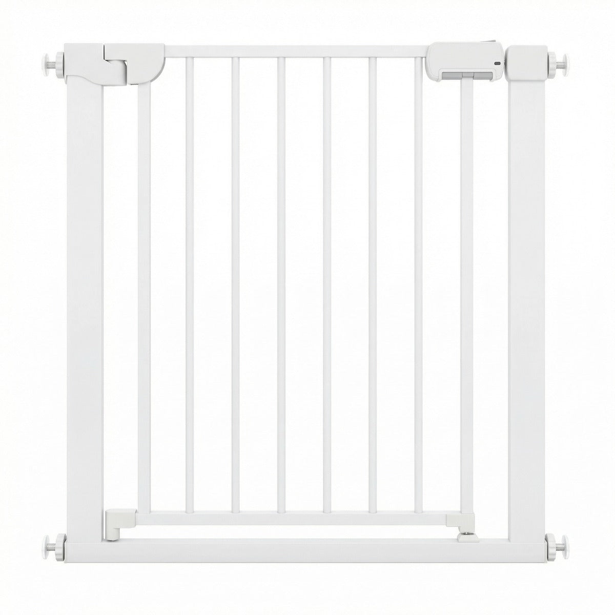 Trappskydd – utan borrning med bredd Auto Close dörrskydd, vitt. – 75-82 cm – Vit