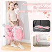 i – Baby Rocker hopfällbar bärbar med nivå justerbart ryggstöd – 2 1 3 – Rosa