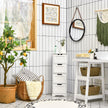 Badrumsskåp – med lådor Förvaringsskåp Badrumsbyrå – 4 30 x 30 x 83 cm – Vit