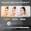 Rektangulär – LED belyst Spegel Väggmonterad – 70 x 50 cm – Silver