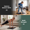 Balancebräda – Waveboard med korkrulle, surfbräda av björkträ, belastbar upp till – 17 mm 10 cm 100 kg – Svart