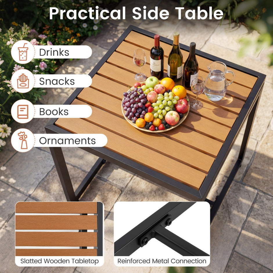 Balkongmöbler – Set Med Stolar och Sidobord Mjukta Kuddar Sittgrupp Lounge – 2 – Grå