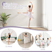 Lång – balettstång i trä inklusive väggavstånd väggmontering dance barre natural – 120 cm – Natur