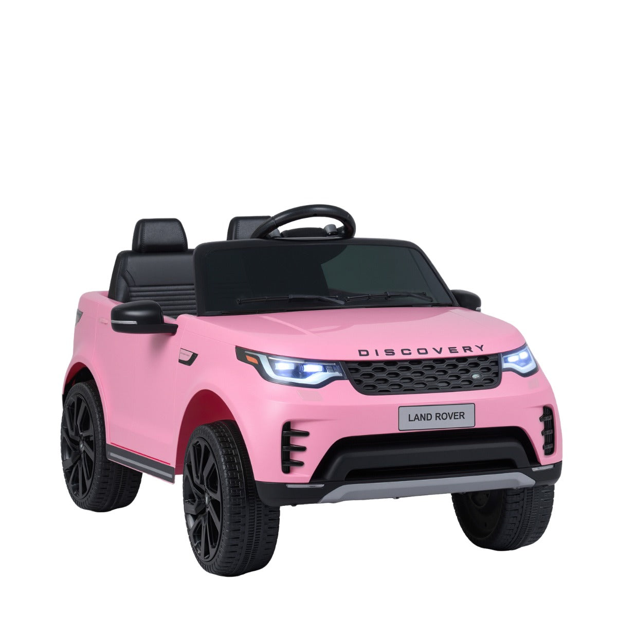 12V – Land Rover Barn Elbil Fjäderdrift LED Musik Trådlöst från år – 3 – Rosa
